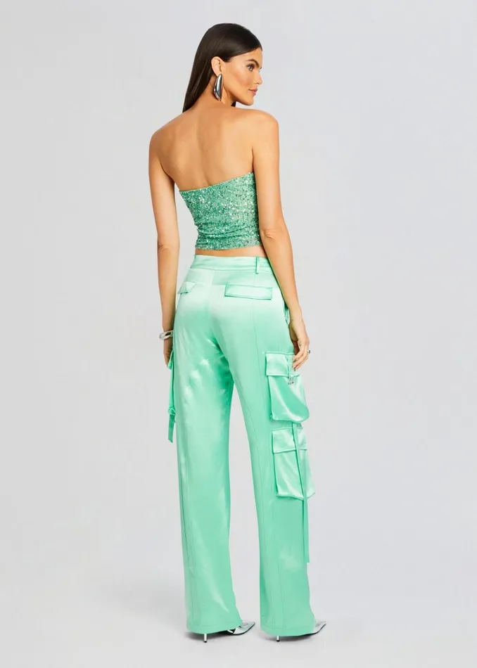 Retrofete Tops Kala Sequin Top Pistachio 8211 Women