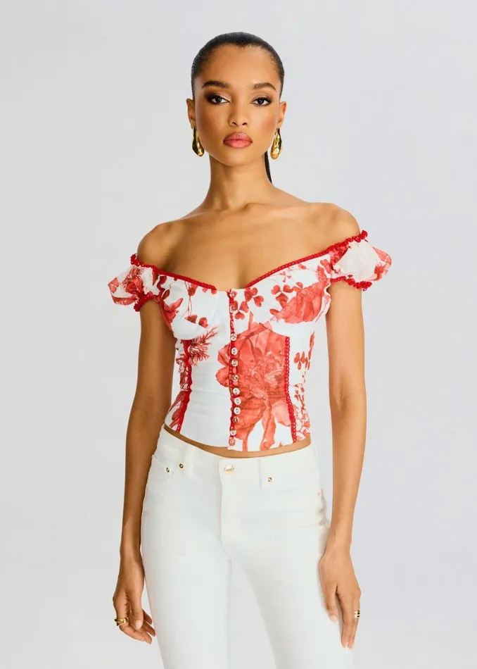 Retrofete Tops Radny Top Formula Red 8211 Women