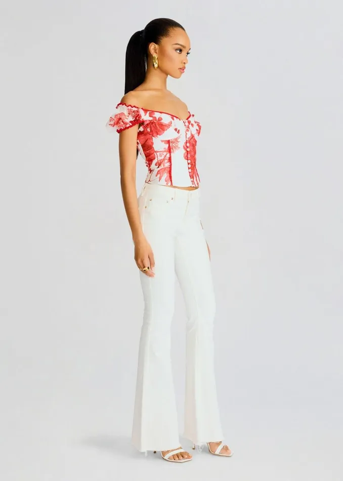 Retrofete Tops Radny Top Formula Red 8211 Women