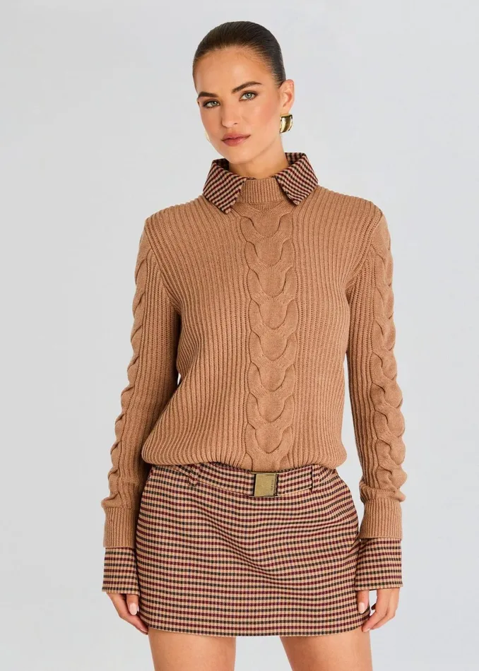 Retrofete Tops Shirley Sweater Camel 8211 Women