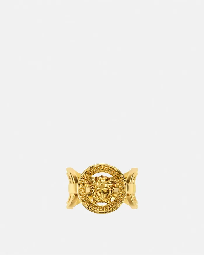 Rings WomenMen Versace Medusa 03995 Ring Light Gold