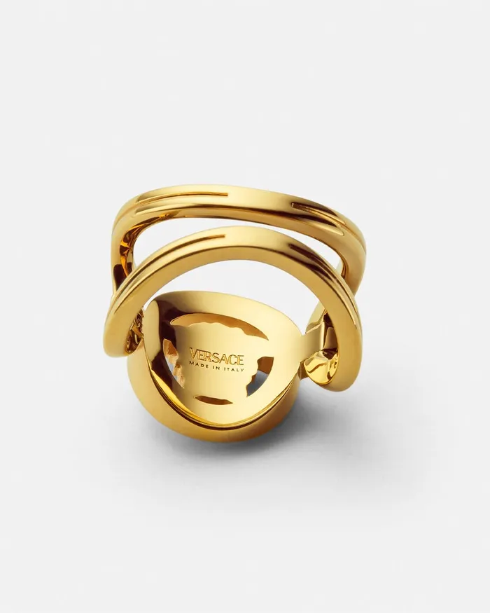 Rings WomenMen Versace Medusa 03995 Ring Light Gold