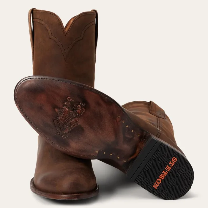 Ropers Men Stetson Cassidy Roper Boots Brown