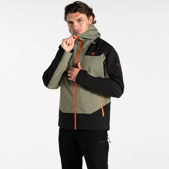 Roving II Waterproof Jacket Olivine Green Black Men Dare 2b Ski Jackets