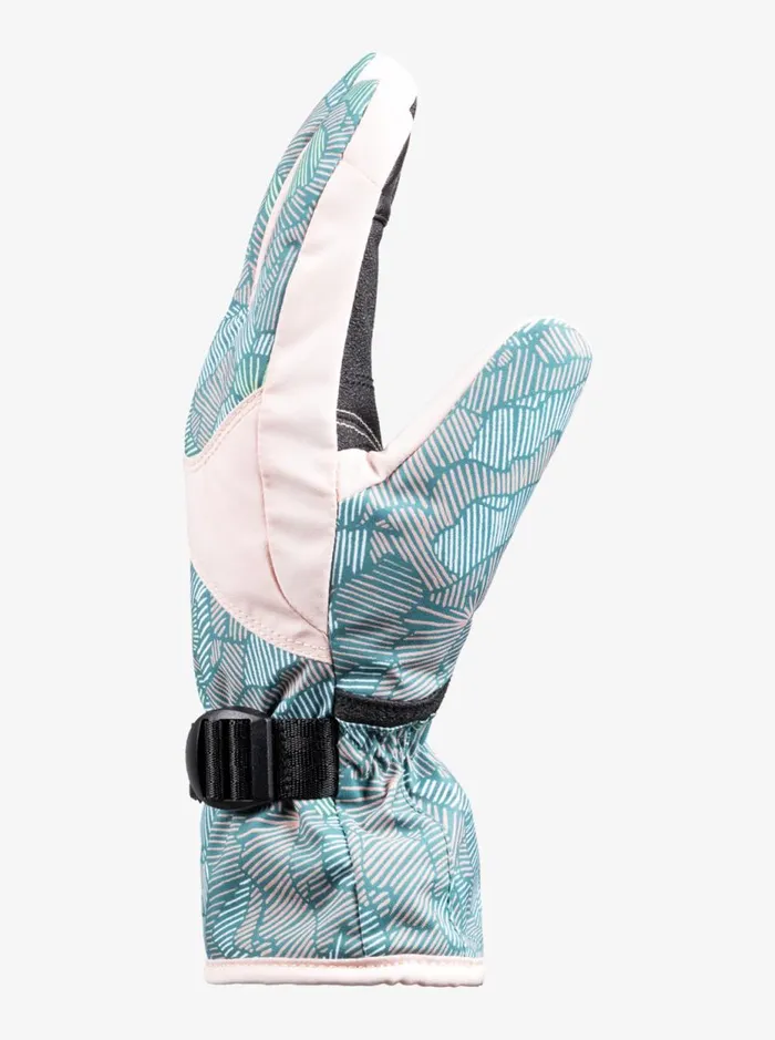 Roxy Jetty 8211 Insulated Gloves For Girls Pink Salt Sketchbook Kids Roxy Snow