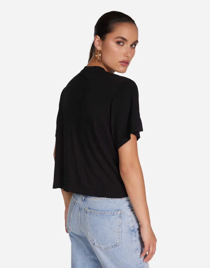 Rue X Crystal Glam Black Women039s Lauren Moshi Short Sleeve