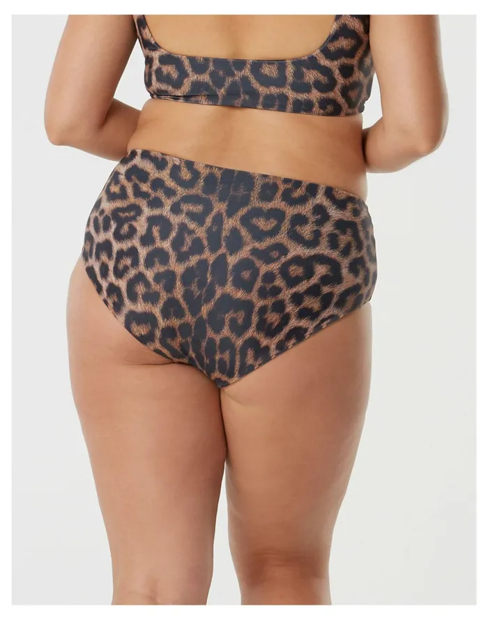 SAINT SOMEBODY Follow The Sun Bikini Bottom Leopard Women Madewell Swim SAINT SOMEBODY Follow The Sun Bikini Bottom Leopard Women Madewell Swim