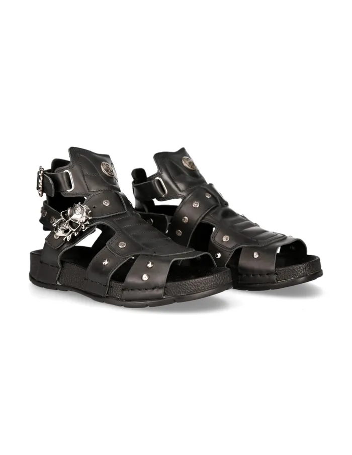 Sandals Sandal Black MBio17S1 8211 New Rock WomenMen