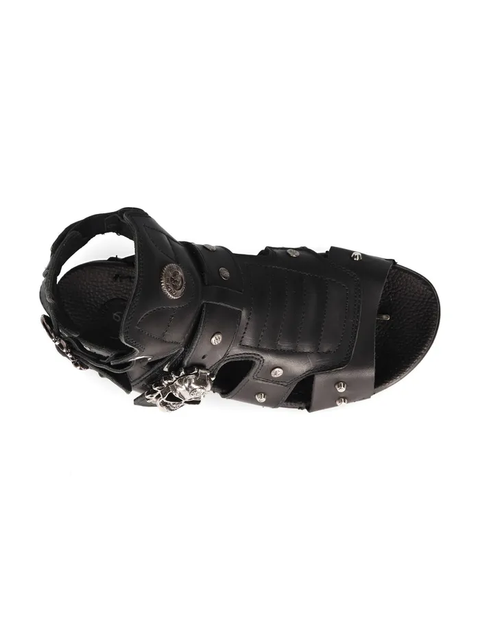 Sandals Sandal Black MBio17S1 8211 New Rock WomenMen