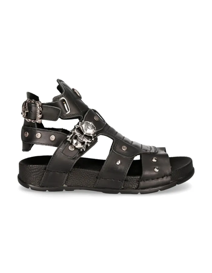 Sandals Sandal Black MBio17S1 8211 New Rock WomenMen