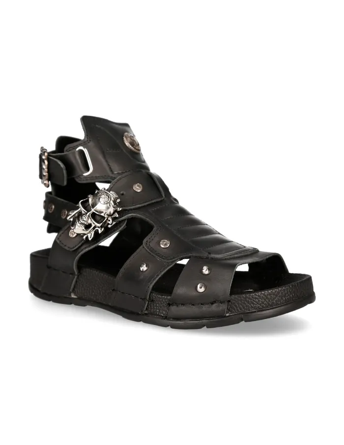 Sandals Sandal Black MBio17S1 8211 New Rock WomenMen