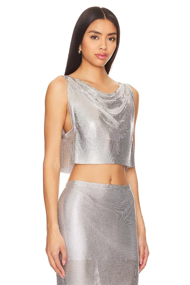 Sascha Top Silver Women Lovers Friends Tops Sascha Top Silver Women Lovers Friends Tops
