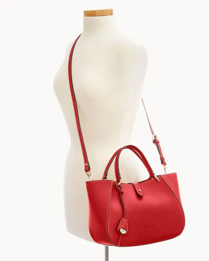 Satchels Women Dooney and Bourke Alto Small Camilla Red Satchels Women Dooney and Bourke Alto Small Camilla Red