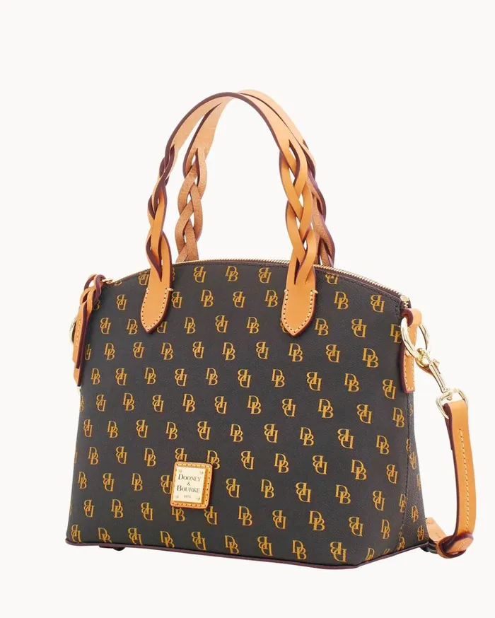 Satchels Women Dooney and Bourke Blakely Small Celeste Satchel Brown Tmoro