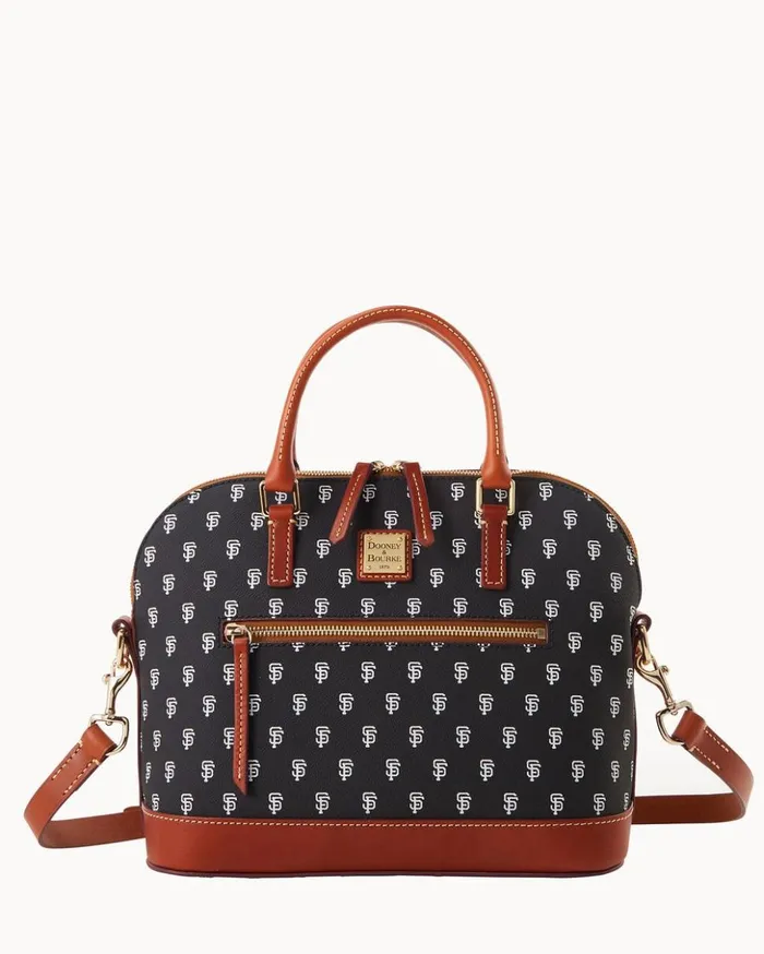 Satchels Women Dooney and Bourke MLB Giants Domed Zip Satchel Giants