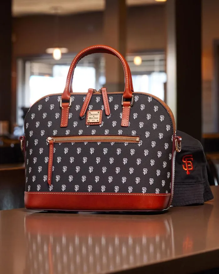 Satchels Women Dooney and Bourke MLB Giants Domed Zip Satchel Giants