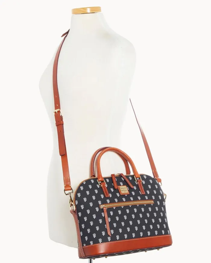 Satchels Women Dooney and Bourke MLB Giants Domed Zip Satchel Giants