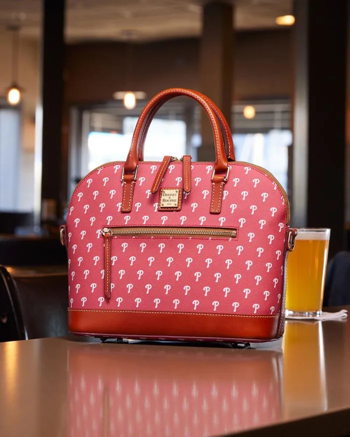Satchels Women Dooney and Bourke MLB Phillies Domed Zip Satchel Phillies
