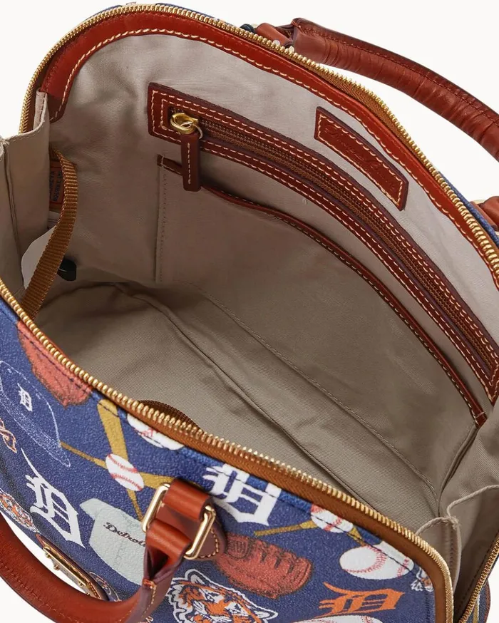 Satchels Women Dooney and Bourke MLB Rays Zip Zip Satchel Rays Satchels Women Dooney and Bourke MLB Rays Zip Zip Satchel Rays