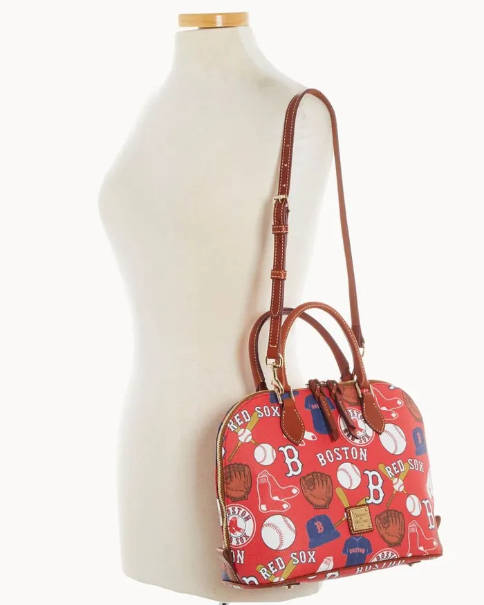 Satchels Women Dooney and Bourke MLB Red Sox Zip Zip Satchel Red Sox Satchels Women Dooney and Bourke MLB Red Sox Zip Zip Satchel Red Sox