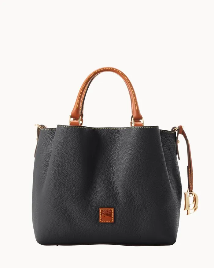 Satchels Women Dooney and Bourke Pebble Grain Barlow Black