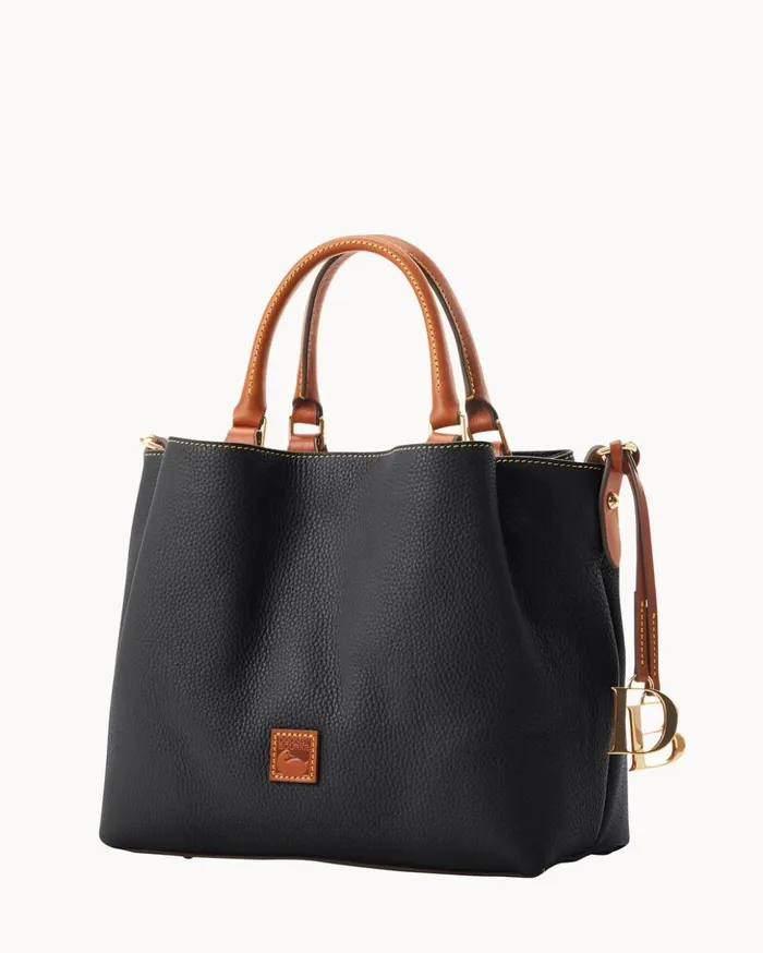 Satchels Women Dooney and Bourke Pebble Grain Barlow Black