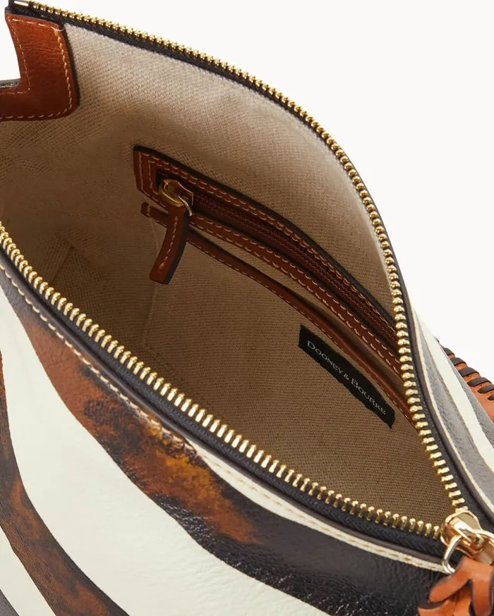 Satchels Women Dooney and Bourke Zebra Leather Satchel Zebra
