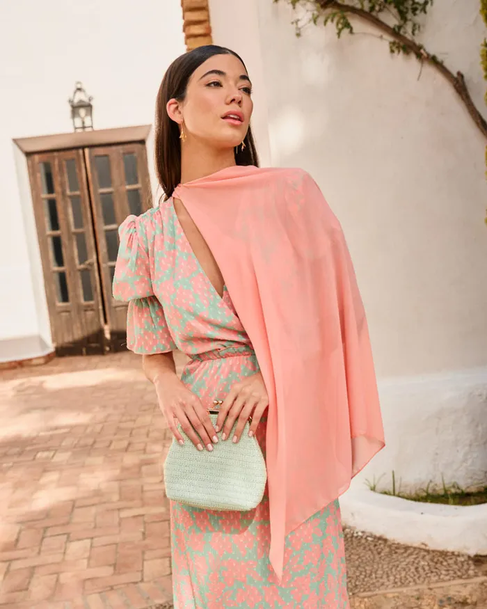 Savannah Guest Cape Peach Women Polin Et Moi Capes And Wraps