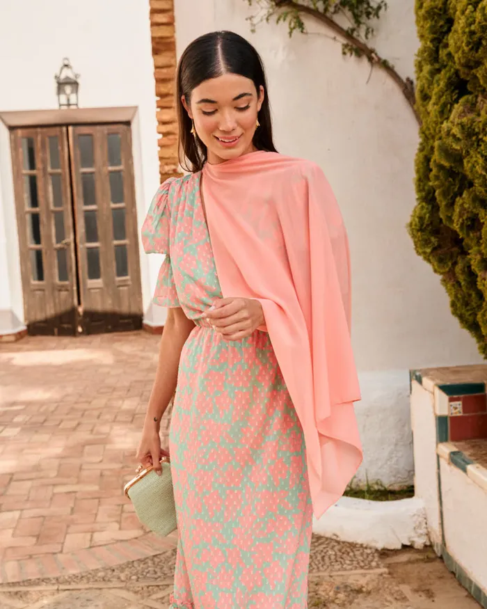 Savannah Guest Cape Peach Women Polin Et Moi Capes And Wraps Savannah Guest Cape Peach Women Polin Et Moi Capes And Wraps