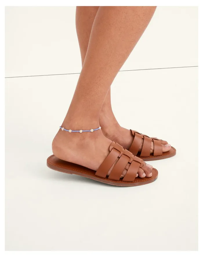 Seed Bead Daisy Anklet Juniper Women Madewell Bracelets