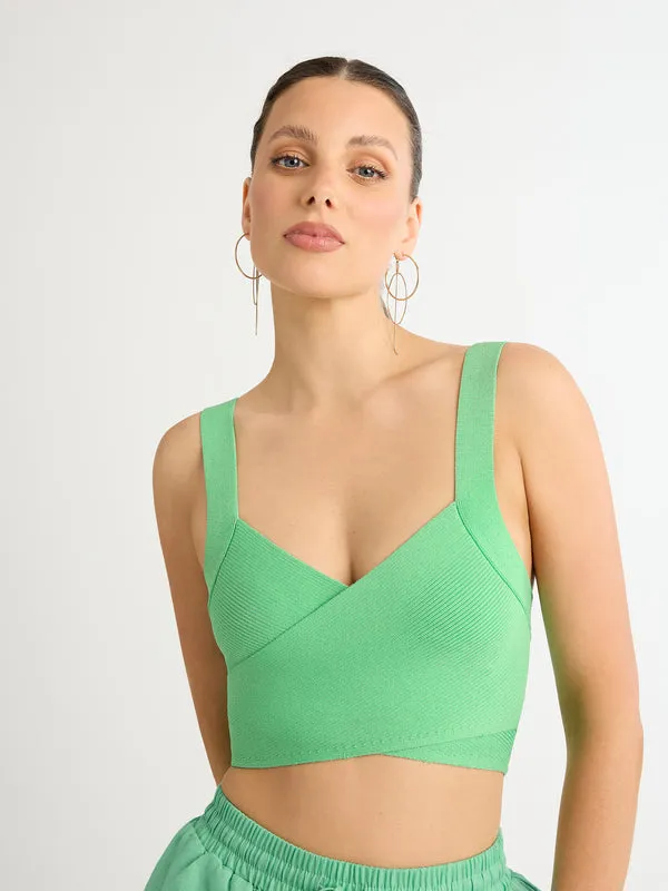 SHEIKE Knitwear Women EMMA CROP KNIT TOP