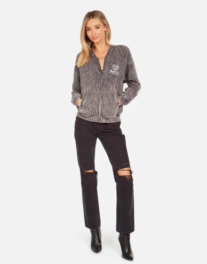 Sherine X Crystal Tiger Peace Black Mineral Women039s Lauren Moshi Jackets
