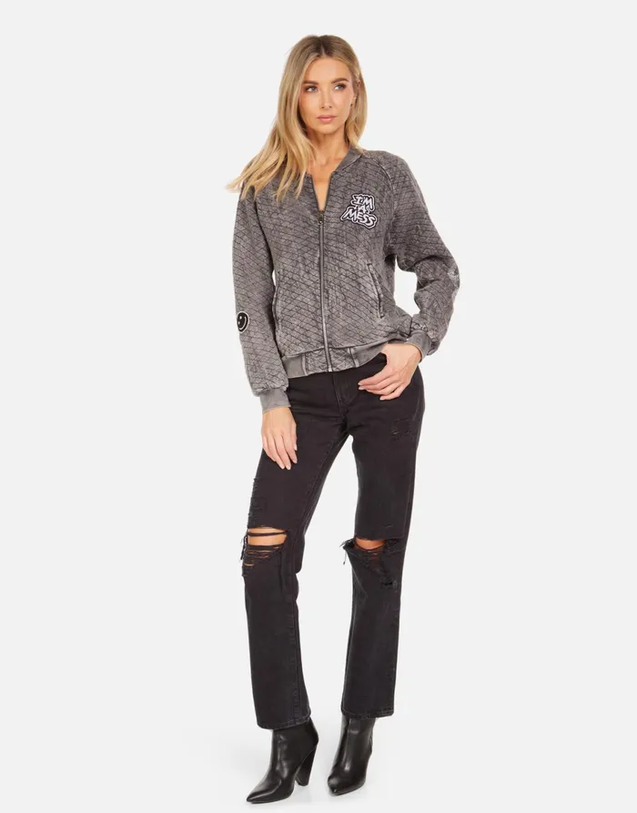 Sherine X Crystal Tiger Peace Black Mineral Women039s Lauren Moshi Jackets