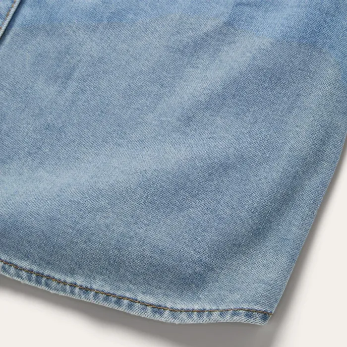 Shirt Dresses Women Stetson Embroidered Denim Shirt Dress Blue