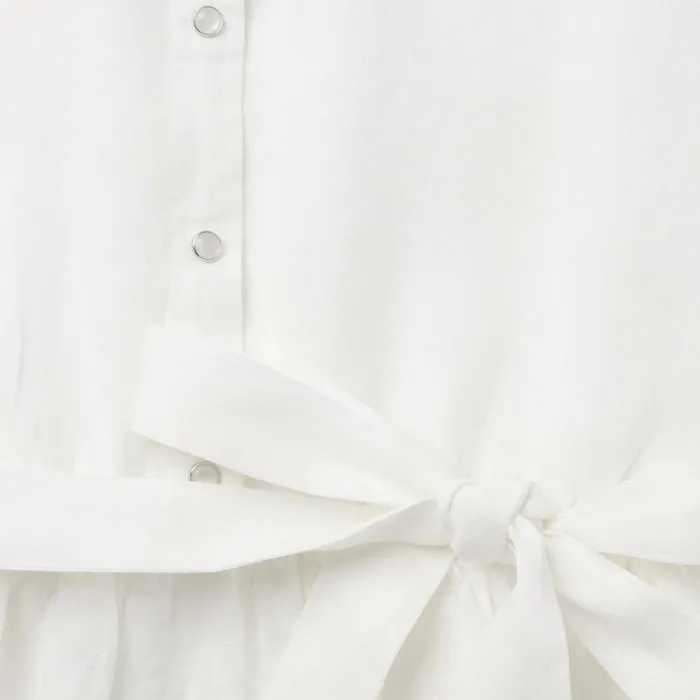 Shirt Dresses Women Stetson White Linen Shirt Dress White