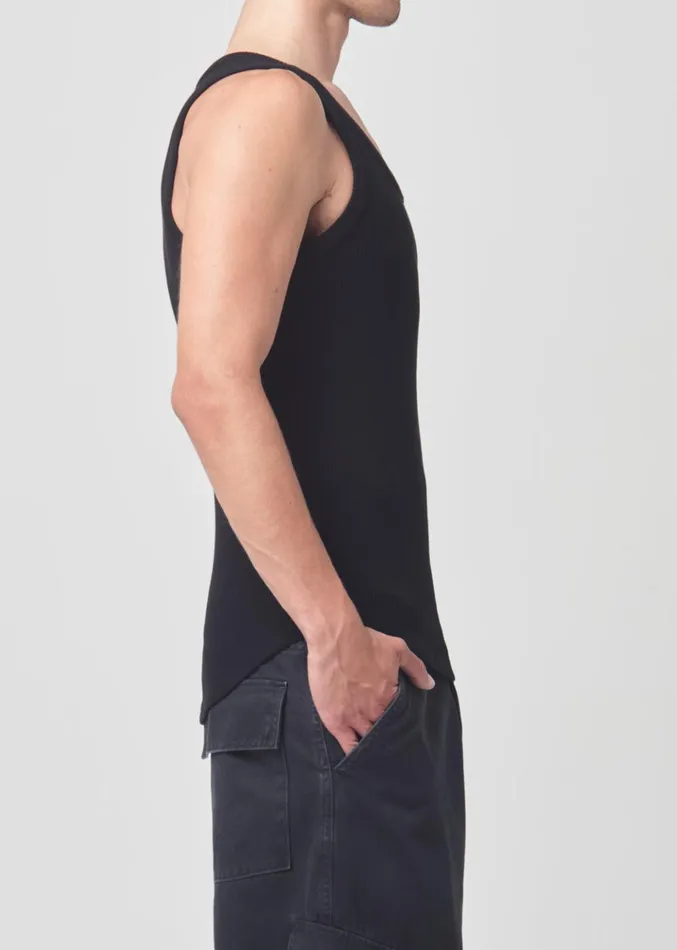 Shirts Men Agolde Morris Tank Black