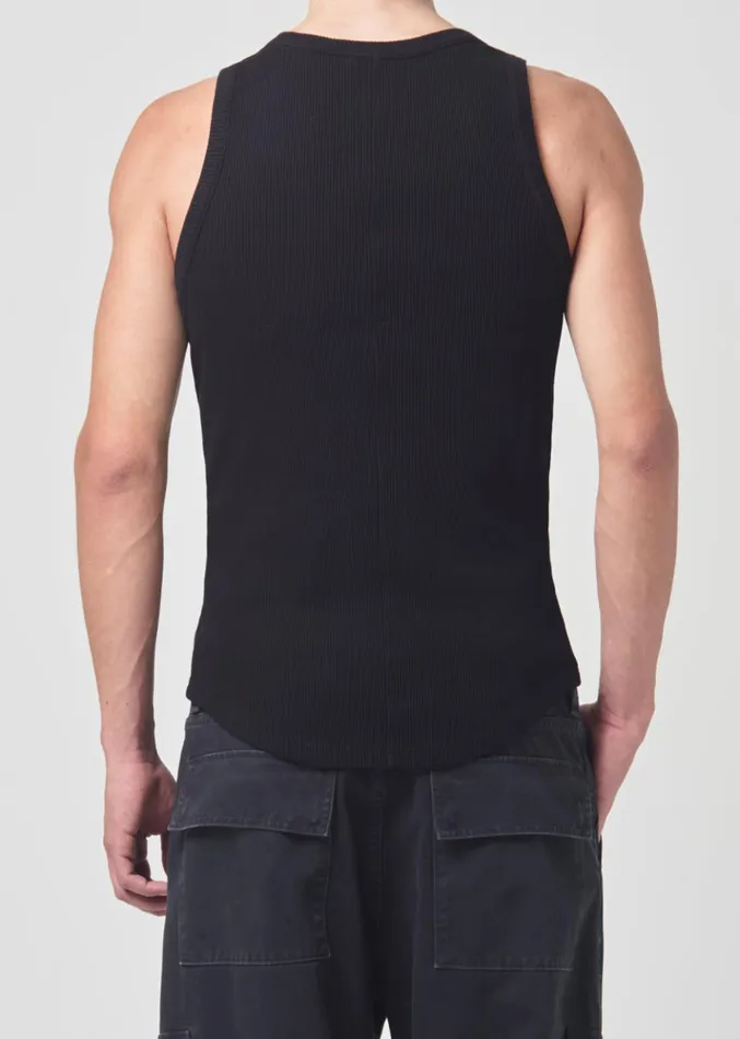 Shirts Men Agolde Morris Tank Black