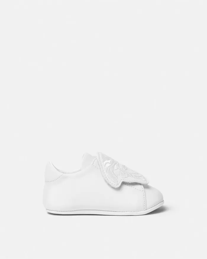 Shoes and First Steps Kids Versace La Medusa Baby Sneakers White