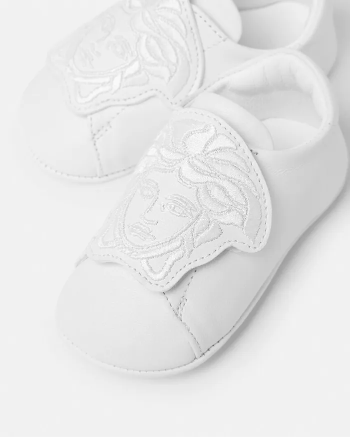 Shoes and First Steps Kids Versace La Medusa Baby Sneakers White