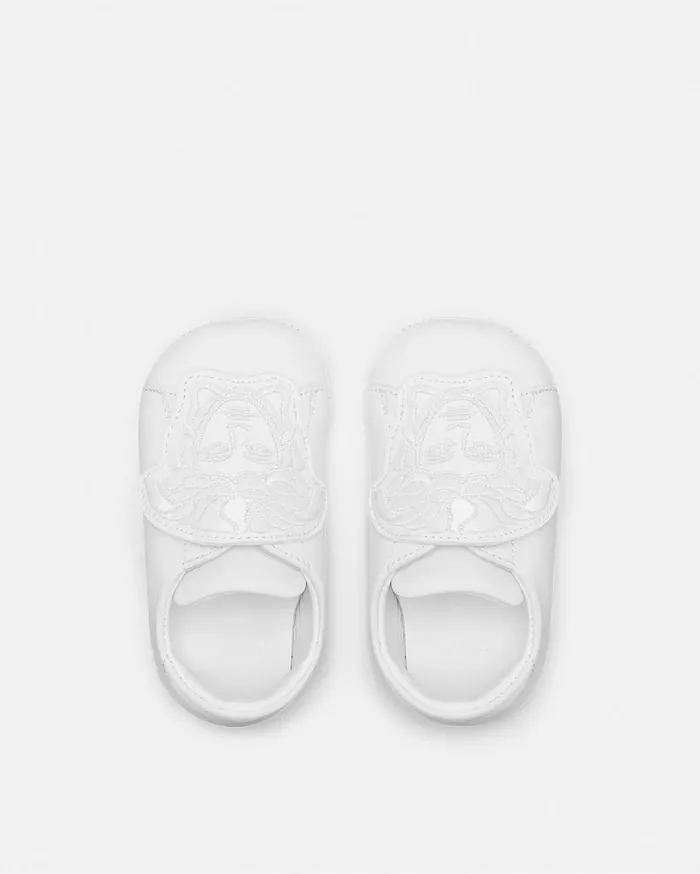 Shoes and First Steps Kids Versace La Medusa Baby Sneakers White