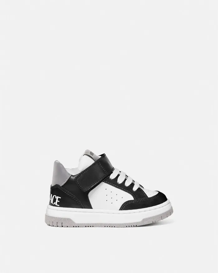 Shoes Kids Versace Logo Baby Sneakers Blackwhite