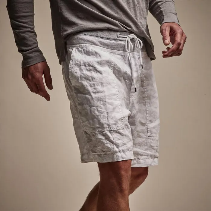Shorts Men James Perse Utility Linen Short White