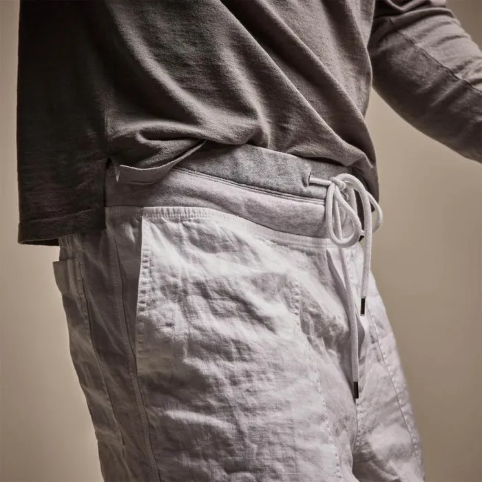 Shorts Men James Perse Utility Linen Short White Shorts Men James Perse Utility Linen Short White
