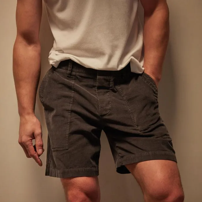 Shorts Men James Perse Venice Beach Cord Short Magma Pigment Shorts Men James Perse Venice Beach Cord Short Magma Pigment