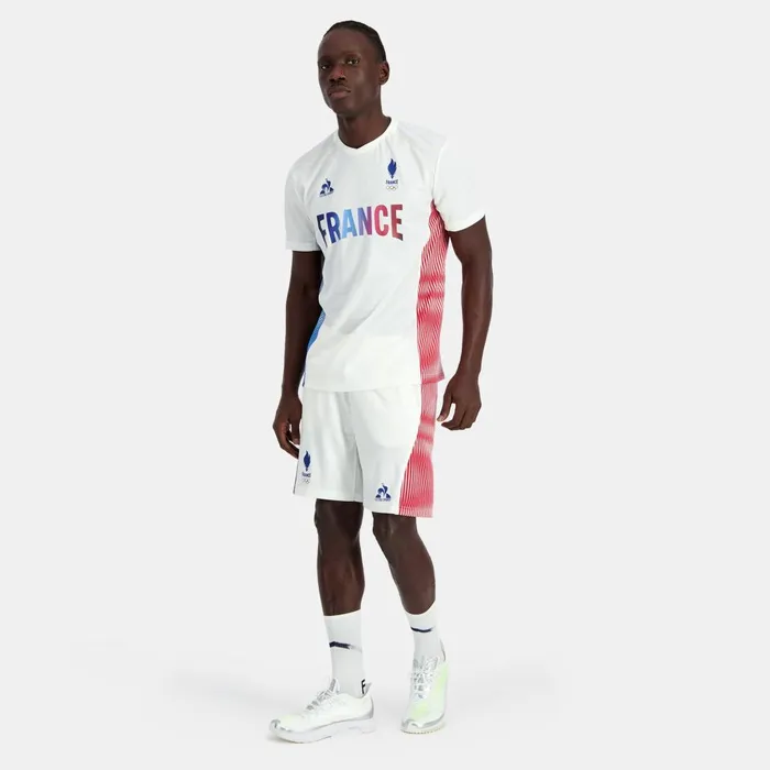 Shorts Men Le Coq Sportif France039s Olympic Team Shorts Marshmallow