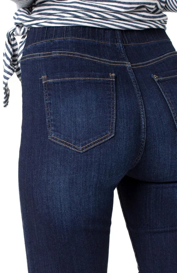 Shorts Women Liverpool Los Angeles Chloe PullOn Bermuda High Performance Denim Griffith Super Dark