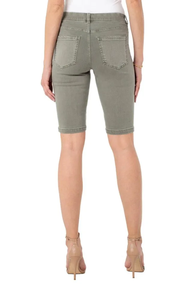 Shorts Women Liverpool Los Angeles Gia Glider Cruiser High Performance Denim Saguaro Palm