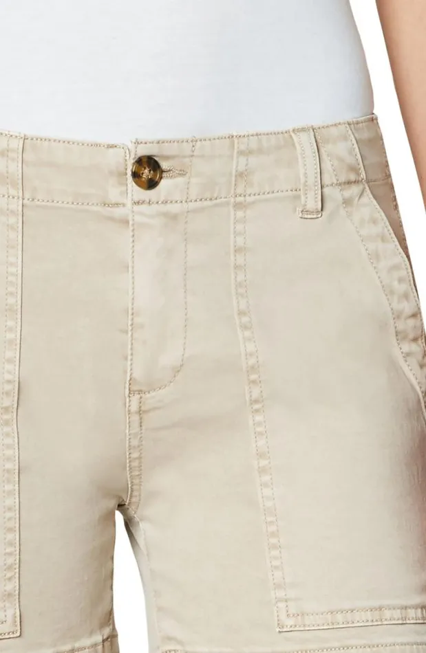 Shorts Women Liverpool Los Angeles Utility Short With Flap Pockets Safari