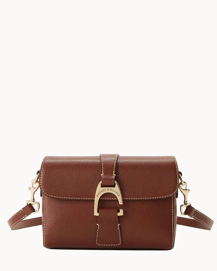 Shoulder Bags Women Dooney and Bourke Saffiano Kyra Bag Amber