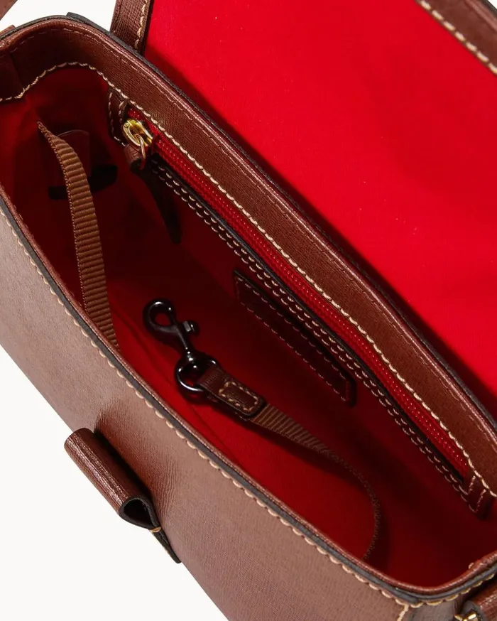 Shoulder Bags Women Dooney and Bourke Saffiano Kyra Bag Amber Shoulder Bags Women Dooney and Bourke Saffiano Kyra Bag Amber